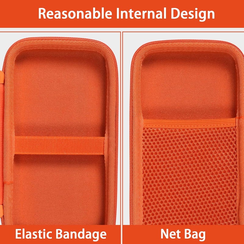 Co2Crea Carrying Case for Texas Instruments TI-84 Plus CE Python Enhanced/TI-84/TI-Nspire CX II CAS/TI-Nspire CX II/TI-83 Plus/TI-89 Titanium/TI-85/TI-86 Color Graphing Calculator, Metallic Coral Case - Image 4